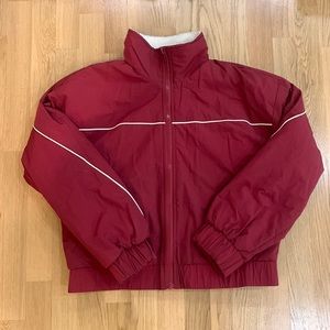 Forever 21 maroon red zip up jacket